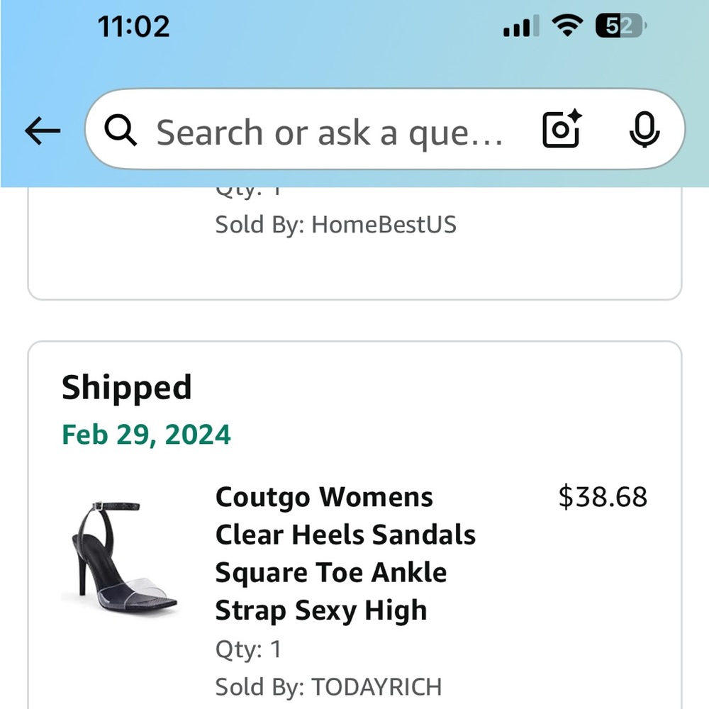 Clear Heels Sandals with Black Ankle Strap